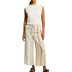 Theory Striped Wide-Leg Cropped Pants - Multi