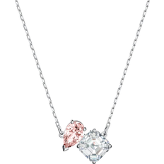 Swarovski Attract Soul Necklace - Silver/Pink/Transparent