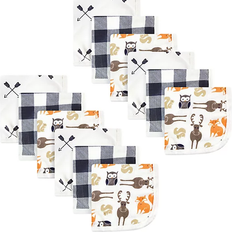 Hudson Cotton Muslin Washcloths Forest Animal