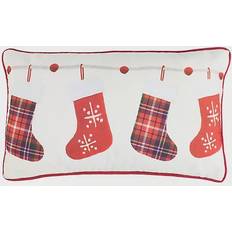 Safavieh Hollie Joly Complete Decoration Pillows White, Red (50.8x30.48cm)