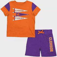 Colosseum Clemson Tigers Baby Herman T-Shirt & Shorts Set - Orange/Purple