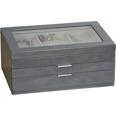 Grey - Women Jewellery Storage Mele & Co Misty Wooden Jewelry Box - Grey