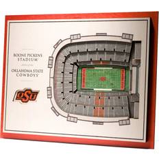 YouTheFan Oklahoma State Cowboys 5-Layer StadiumViews 3D Wall Art