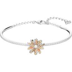 Swarovski Eternal Flower Bangle Bracelet - Silver/Multicolour