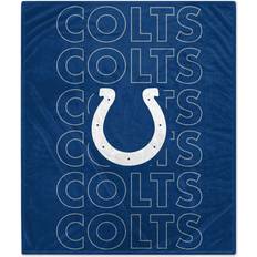 Indianapolis Colts Echo Team Wordmark Plush Blanket