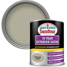 Sandtex Exterior 10 Year Satin Paint Soothing Green 750ml