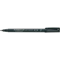 Staedtler 318 Lumocolor Permanent Pen 0.6MM Fine Tip Black (Pack-10)