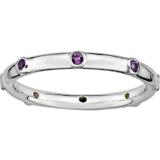 Stacks & Stones Stack Ring - Silver/Amethyst