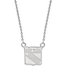 LogoArt New York Rangers Small Pendant Necklace - Silver