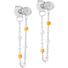 Orange Jewellery ENAMEL Copenhagen Lola Earring - Silver/Heavenly