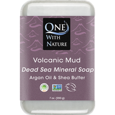 One With Nature Dead Sea Minerals Soap Volcanic Mud 200g