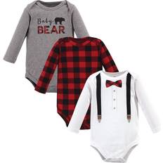 Little Treasures Cotton Bodysuits 3-pack - Lumberjack Bow Tie (10177651)