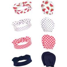 Hudson Cotton Headband and Scratch Mitten Set - Watermelon (10117546)