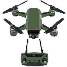 MightySkins DJSPCMB-Solid Olive Skin Decal for DJI Spark Mini Drone Combo Sticker Solid Olive