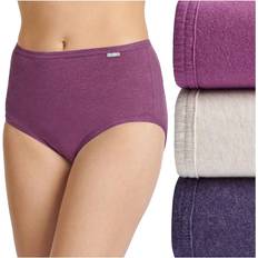 Jockey Elance Brief 3-pack - Oatmeal Heather/Boysenberry Heather/Perfect Purple Heather