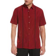 Cubavera Pick Stitch Panel Shirt - Biking Red