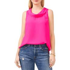 Vince Camuto Sleeveless Cowl Neck Top - Hot Pink