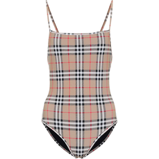 Women - XXXS Swimsuits Burberry Check Swimsuit - Archive Beige