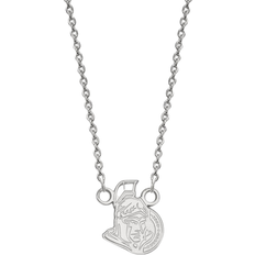 LogoArt Ottawa Senators Small Pendant Necklace - White Gold