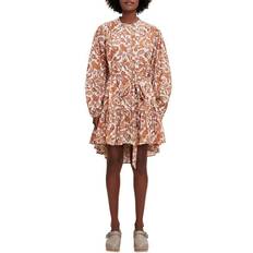 Maje Paisley Print Dress - Orange