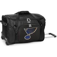 NHL Denco St. Louis Blues 22-Inch Wheeled Duffel Bag, Black