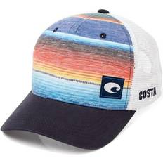 Costa Del Mar Baja Stripe Trucker Snapback Cap - Blue