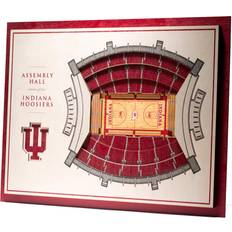 YouTheFan Indiana Hoosiers 5-Layer StadiumViews 3D Wall Art