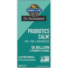 Ashwagandha Gut Health Garden of Life Dr. Formulated Probiotics Calm Pre + Pro + Postbiotics 30 pcs