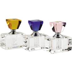 Badash Crystal Rainbow Multicolor Crystal Perfume Bottle Set