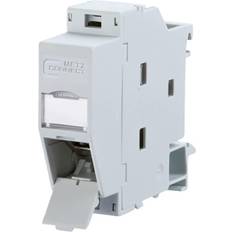 Metz 1309A07003-E Network outlet DIN rail Light grey