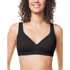 Warner's No Side Effects Wireless Lightly Lined Bra - Black