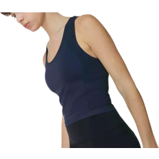 Sweaty Betty Athlete Crop Seamless Workout Tank Top Women - Navy Blue