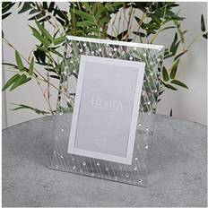 Hestia Glass Raindrop Design Photo Frame Set Wall Mirror