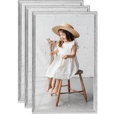 vidaXL Collage 3 pcs for Wall or Table Silver 13x18cm MDF Photo Frame