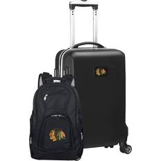 NHL Chicago Blackhawks Deluxe Hardside Carry-On Spinner Luggage & Backpack Set