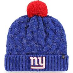 '47 New York Giants Fiona Logo Cuffed Knit Hat with Pom Women - Royal