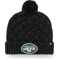 '47 New York Jets Fiona Logo Cuffed Knit Hat with Pom Women - Black