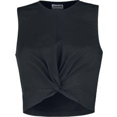 Noisy May Twiggi Cropped Sleeveless Top - Black