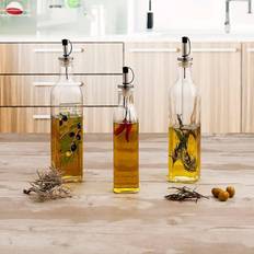 Glass Oil- & Vinegar Dispensers Quid Cruet RENOVA Transparent (25 cl) (Pack 12x) Oil- & Vinegar Dispenser