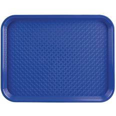 Crystal Glass Serving Platters & Trays Kristallon Polypropylene Fast Food Tray Blue Large 450mm Serving Tray