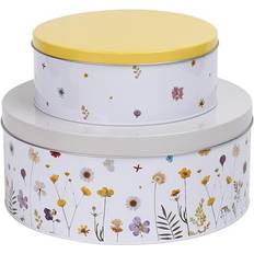 Biscuit Jars Typhoon Botanics Set Of 2 Cake Tins Biscuit Jar