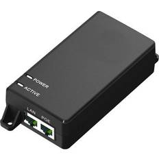 Black Ethernet, Data & Phone Outlets MicroConnect POEINJ-60W 2-way