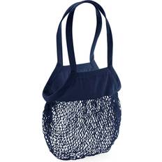 Solid Colours Net Bags Westford Mill Organic Mesh Carry Bag - Navy Blue