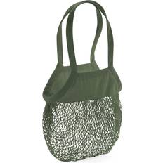 Solid Colours Net Bags Westford Mill Organic Mesh Carry Bag (One Size) (Olive Green)