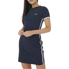 Jack Wills Goodrington Side Stripe Ringer Mini Dress - Navy