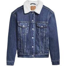 Levi's Ex-Boyfriend Sherpa Trucker Jacket - Blue