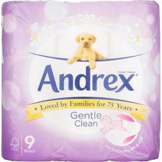 Andrex Cleaning Equipment & Cleaning Agents Andrex Gentle Clean Toilet Rolls 9pcs