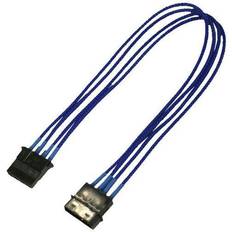 Nanoxia NX4PV3EB, 0,3 m, Molex (4-pin) Molex (4-pin) Hankoppling, Honkoppling, Rak