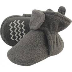 Hudson Baby and Toddler Cozy Fleece Booties-Charcoal Gray-0-6 Months