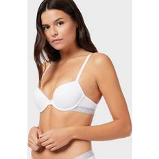 Emporio Armani White Bras Emporio Armani Logo Push Up Bra